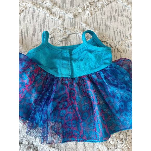 Build A Bear Workshop BABW Satin Pink Sleeping Bag and Blue Cheetah Dress - Picture 9 of 10